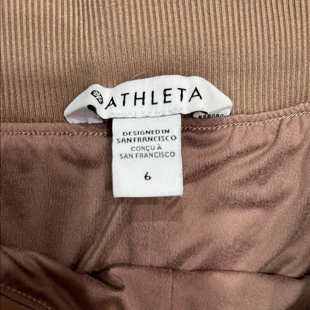 Athleta Brown Lined Brooklyn Pant size 6 - Picture 2 of 3